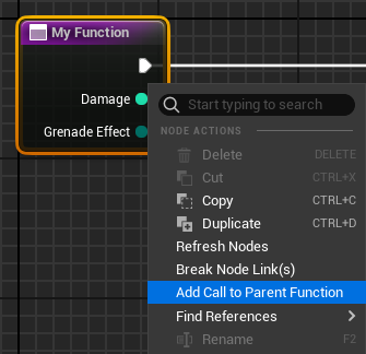 Add Call to Parent Function