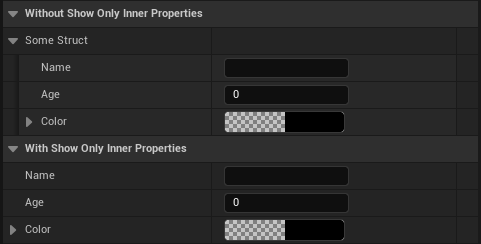 Show Only Inner Properties